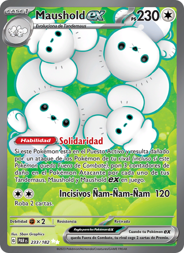 Maushold ex 233 — Brecha Paradójica (Spanish Pokémon TCG card)