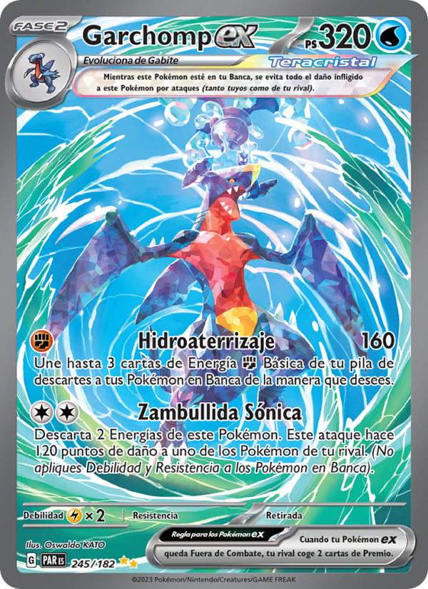 Garchomp ex 245 — Brecha Paradójica (Spanish Pokémon TCG card)