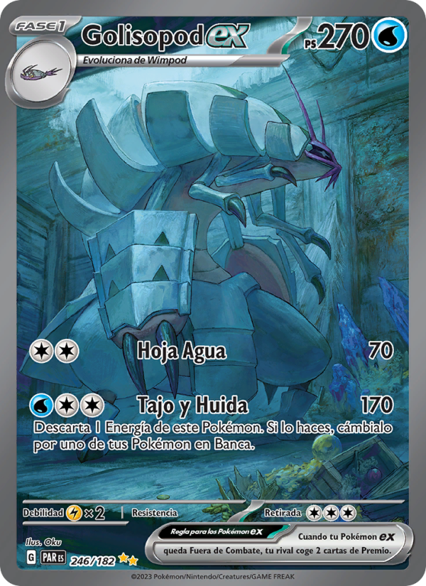 Golisopod ex 246 — Brecha Paradójica (Spanish Pokémon TCG card)