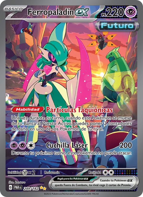 Ferropaladín ex 249 — Brecha Paradójica (Spanish Pokémon TCG card)