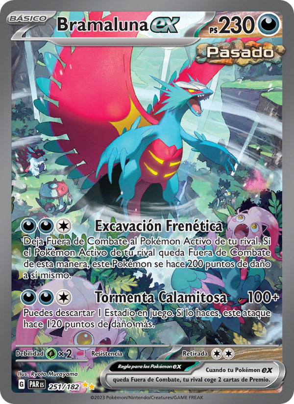 Bramaluna ex 251 — Brecha Paradójica (Spanish Pokémon TCG card)