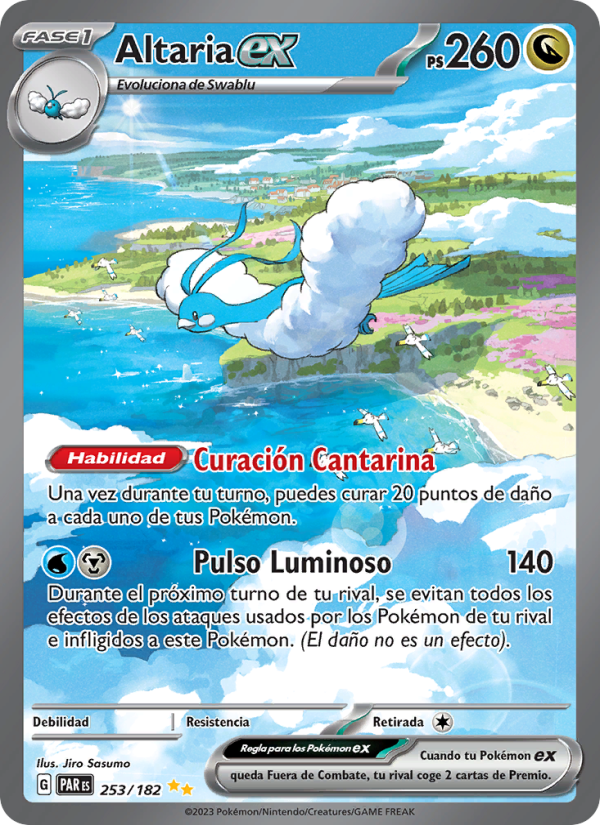 Altaria ex 253 — Brecha Paradójica (Spanish Pokémon TCG card)