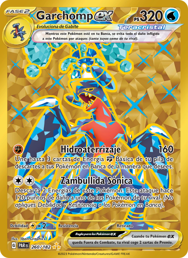 Garchomp ex 260 — Brecha Paradójica (Spanish Pokémon TCG card)