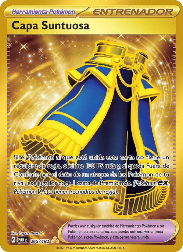 Capa Suntuosa 265 — Brecha Paradójica (Spanish Pokémon TCG card)