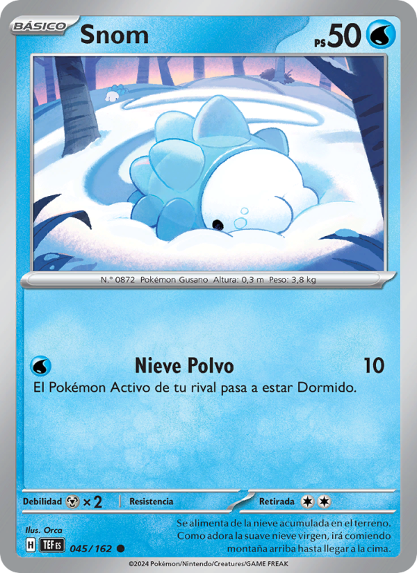 Snom 045 — Fuerzas Temporales (Spanish Pokémon TCG card)
