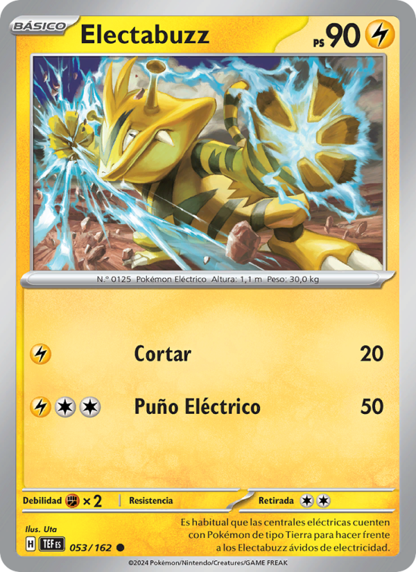 Electabuzz 053 — Fuerzas Temporales (Spanish Pokémon TCG card)