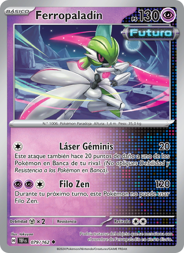 Ferropaladín 079 — Fuerzas Temporales (Spanish Pokémon TCG card)