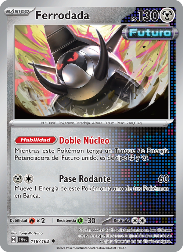 Ferrodada 118 — Fuerzas Temporales (Spanish Pokémon TCG card)