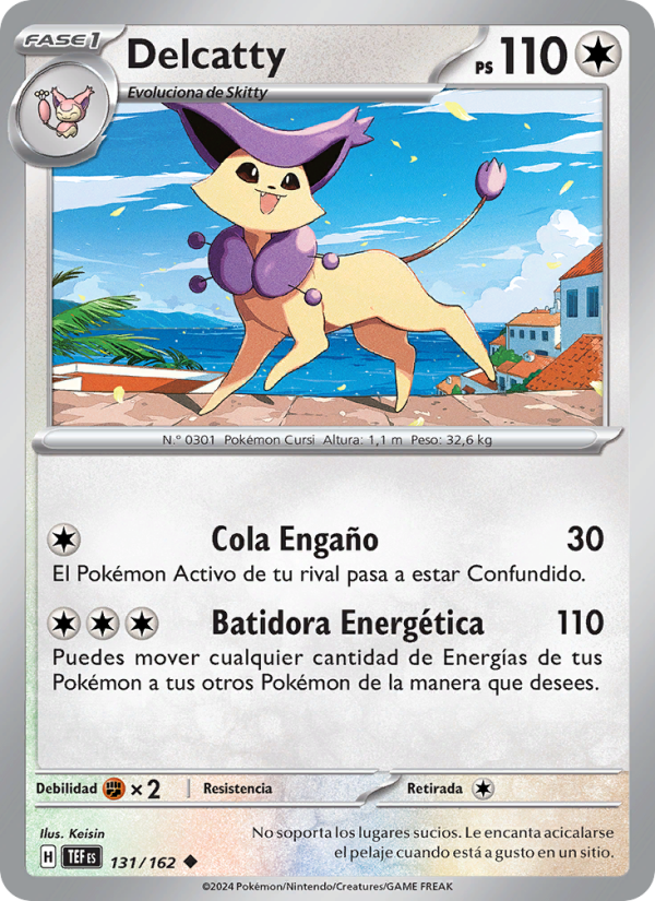 Delcatty 131 — Fuerzas Temporales (Spanish Pokémon TCG card)