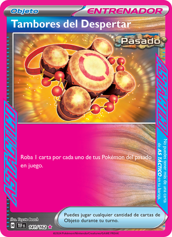 Tambores del Despertar 141 — Fuerzas Temporales (Spanish Pokémon TCG card)