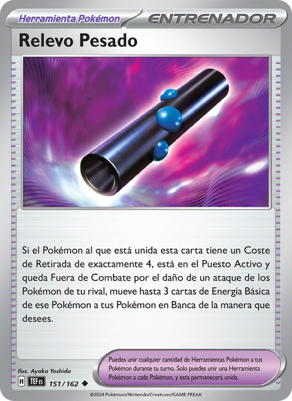 Relevo Pesado 151 — Fuerzas Temporales (Spanish Pokémon TCG card)