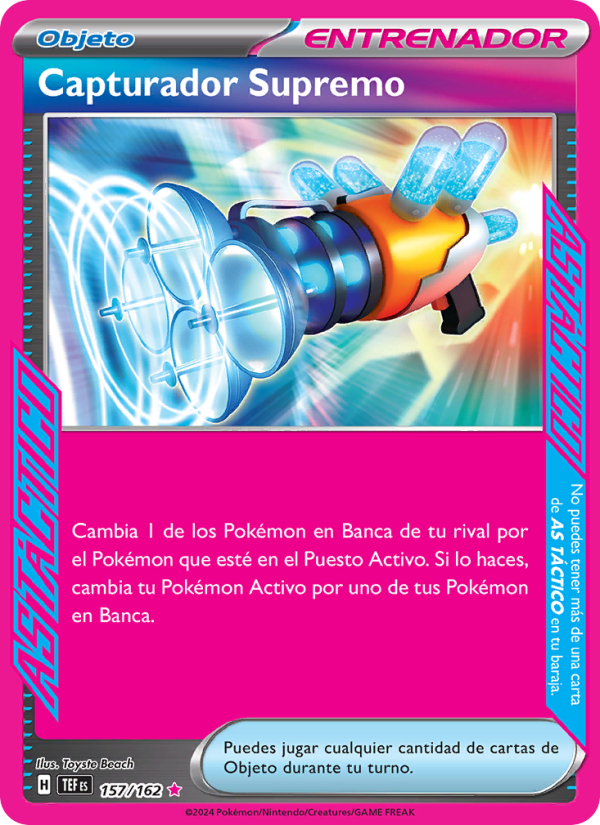 Capturador Supremo 157 — Fuerzas Temporales (Spanish Pokémon TCG card)