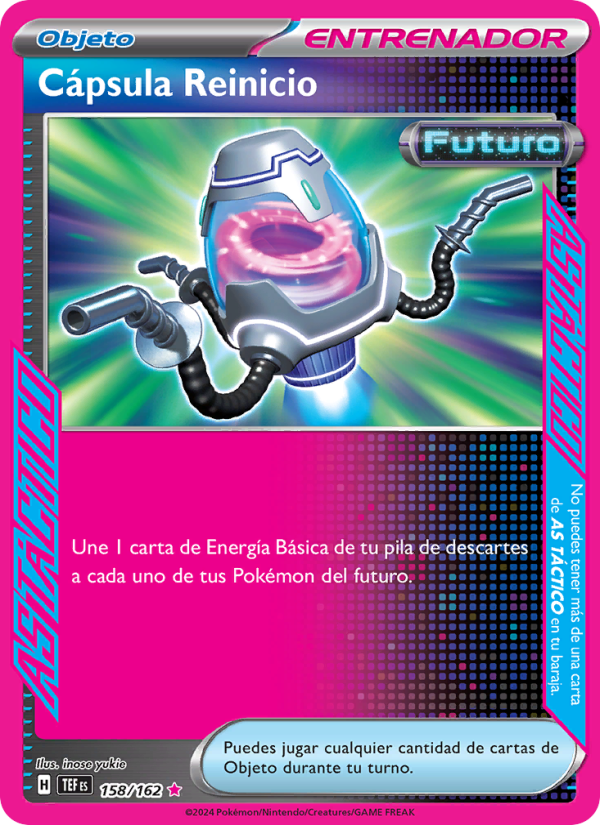 Cápsula Reinicio 158 — Fuerzas Temporales (Spanish Pokémon TCG card)