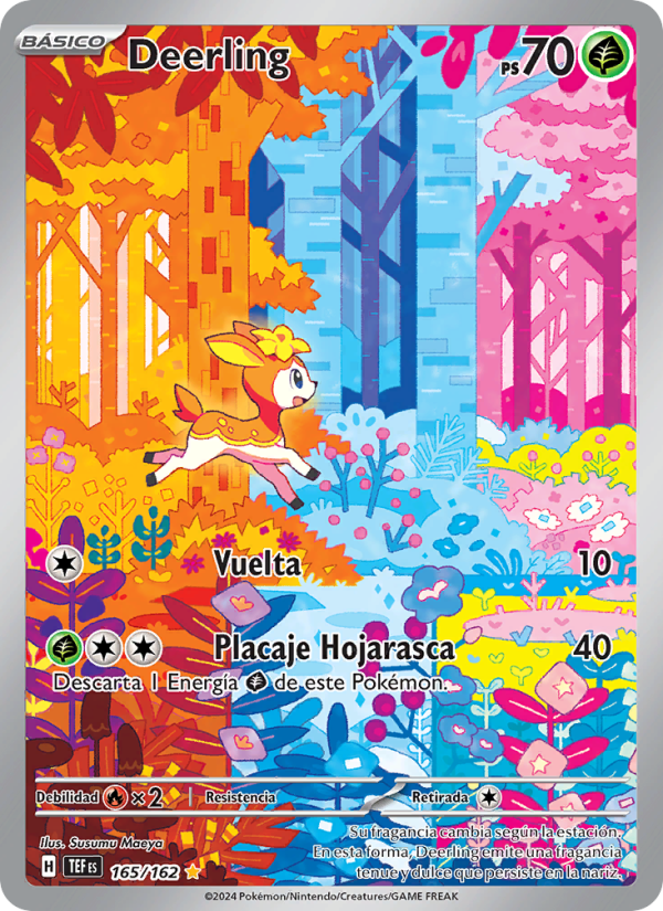 Deerling 165 — Fuerzas Temporales (Spanish Pokémon TCG card)
