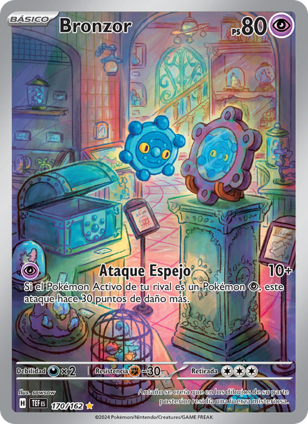 Bronzor 170 — Fuerzas Temporales (Spanish Pokémon TCG card)