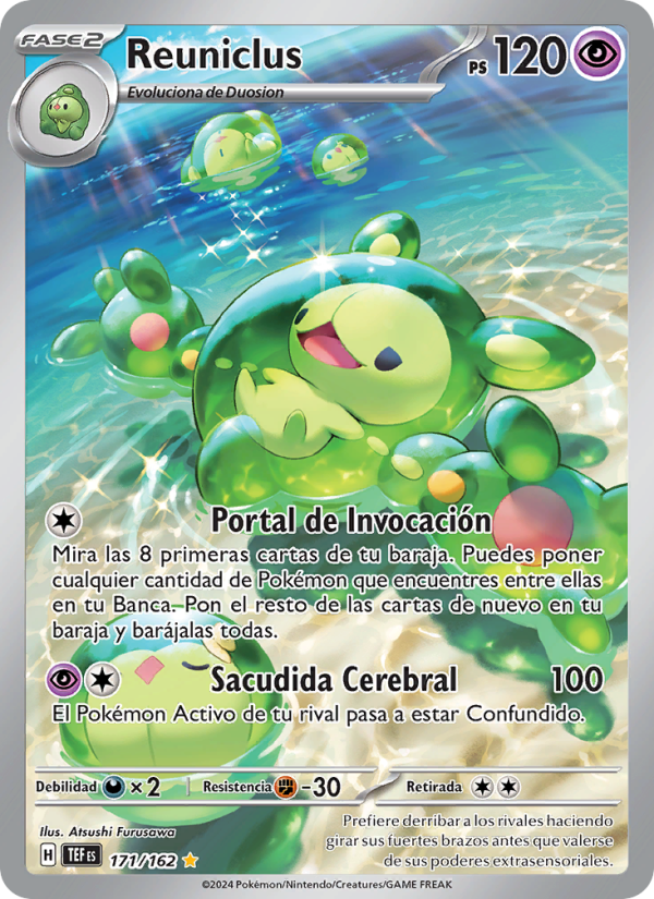 Reuniclus 171 — Fuerzas Temporales (Spanish Pokémon TCG card)