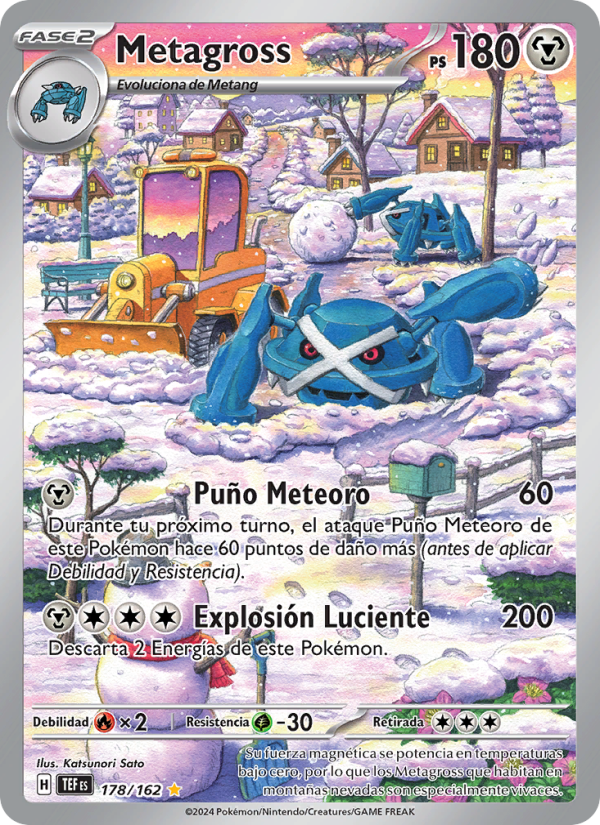 Metagross 178 — Fuerzas Temporales (Spanish Pokémon TCG card)