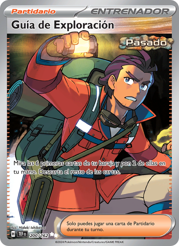 Guía de Exploración 200 — Fuerzas Temporales (Spanish Pokémon TCG card)