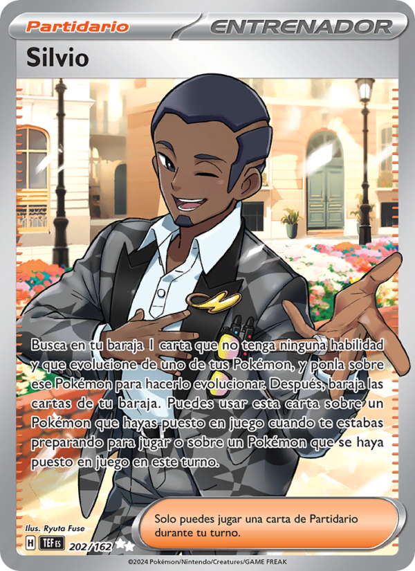 Silvio 202 — Fuerzas Temporales (Spanish Pokémon TCG card)