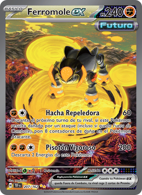 Ferromole ex 207 — Fuerzas Temporales (Spanish Pokémon TCG card)