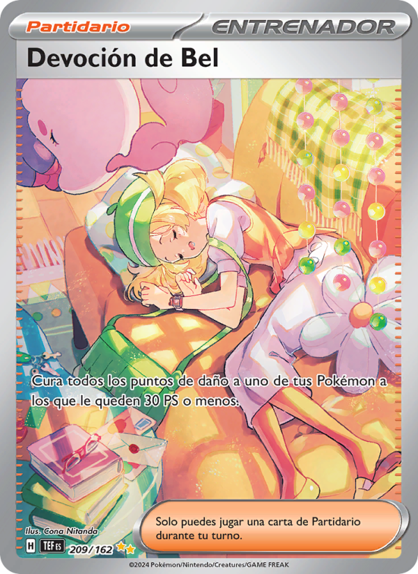 Devoción de Bel 209 — Fuerzas Temporales (Spanish Pokémon TCG card)