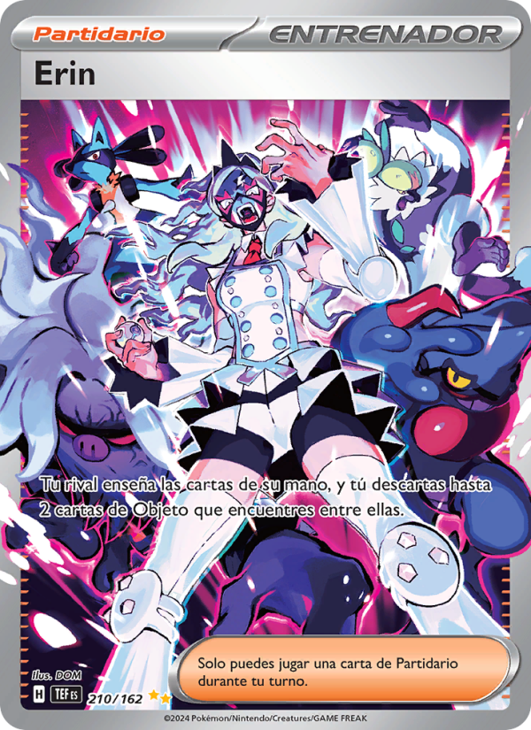 Erin 210 — Fuerzas Temporales (Spanish Pokémon TCG card)