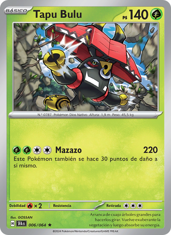 Tapu Bulu 006 — Fabula Sombría (Spanish Pokémon TCG card)