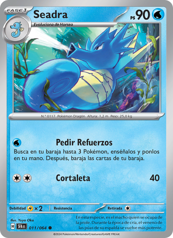 Seadra 011 — Fabula Sombría (Spanish Pokémon TCG card)
