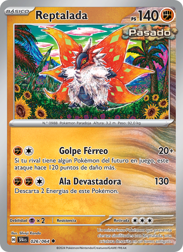Reptalada 026 — Fabula Sombría (Spanish Pokémon TCG card)