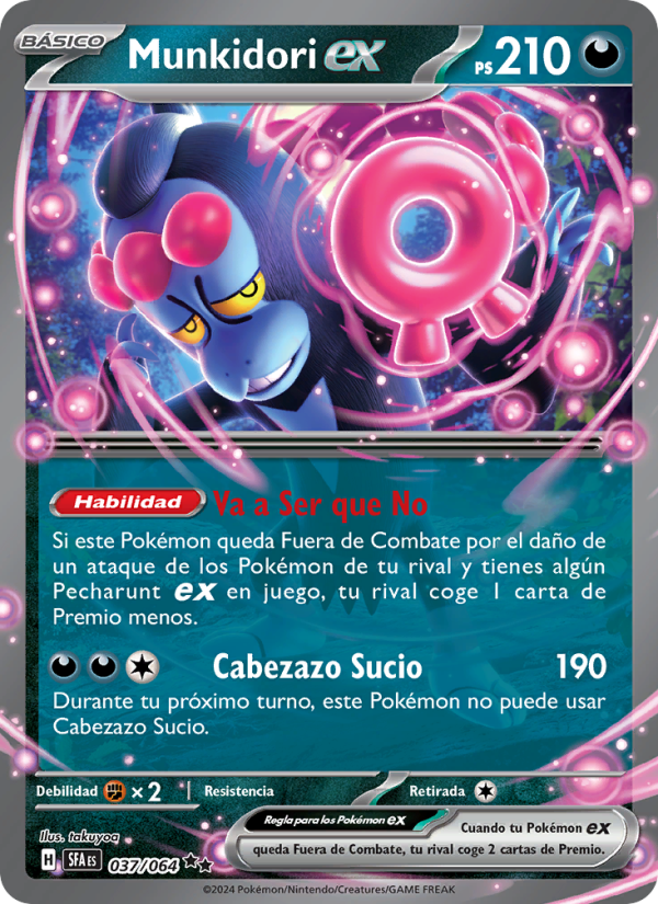 Munkidori ex 037 — Fabula Sombría (Spanish Pokémon TCG card)