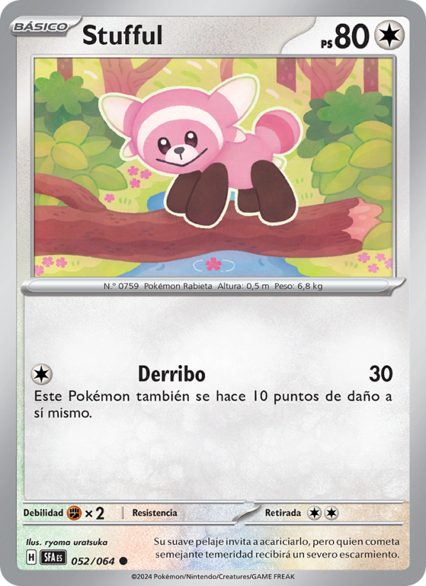 Stufful 052 — Fabula Sombría (Spanish Pokémon TCG card)