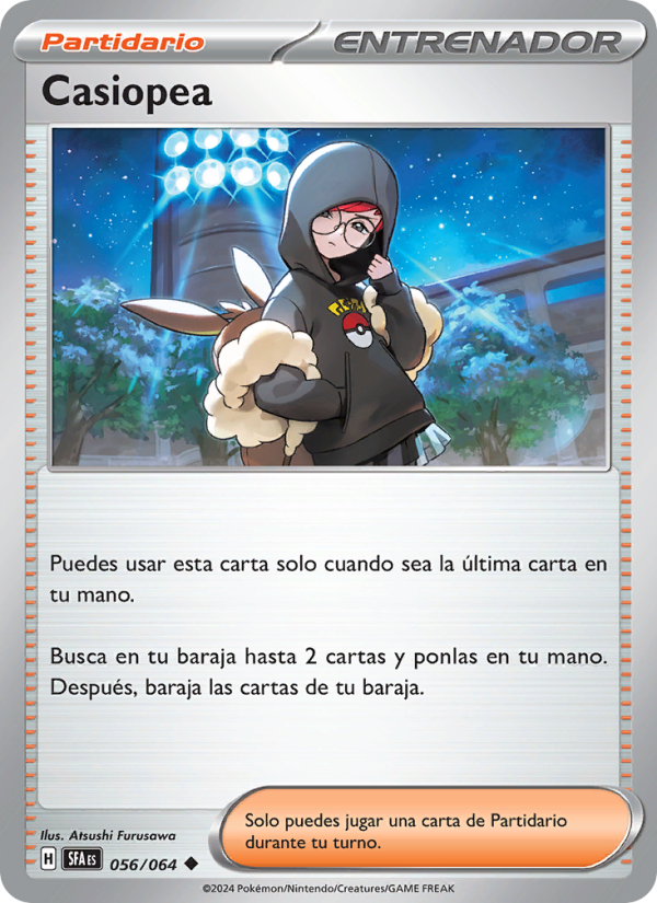 Casiopea 056 — Fabula Sombría (Spanish Pokémon TCG card)