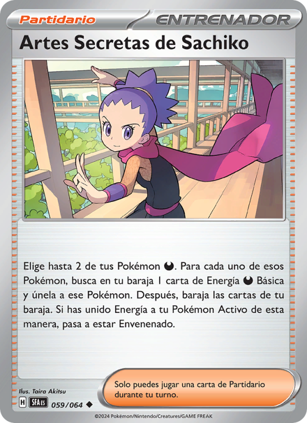 Artes Secretas de Sachiko 059 — Fabula Sombría (Spanish Pokémon TCG card)