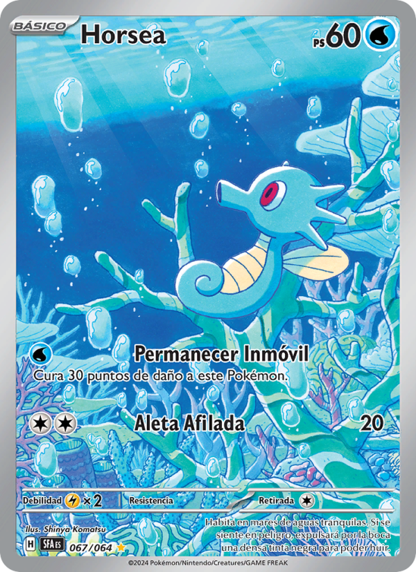 Horsea 067 — Fabula Sombría (Spanish Pokémon TCG card)