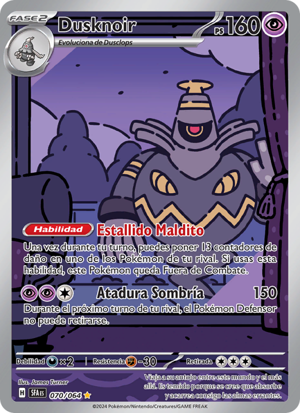 Dusknoir 070 — Fabula Sombría (Spanish Pokémon TCG card)