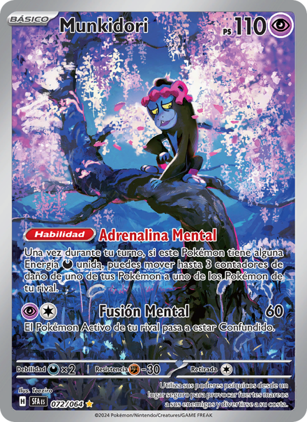 Munkidori 072 — Fabula Sombría (Spanish Pokémon TCG card)