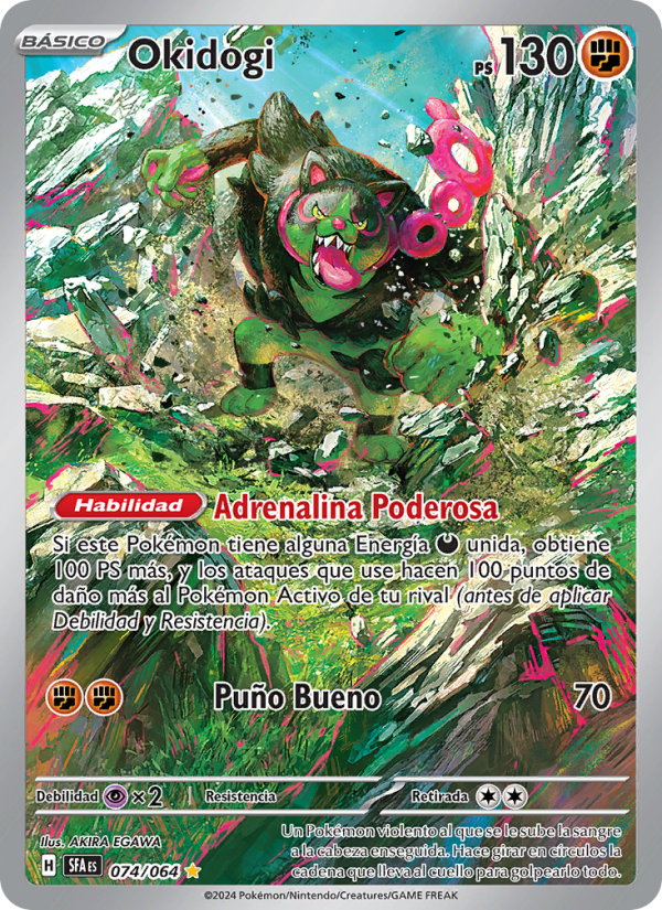 Okidogi 074 — Fabula Sombría (Spanish Pokémon TCG card)
