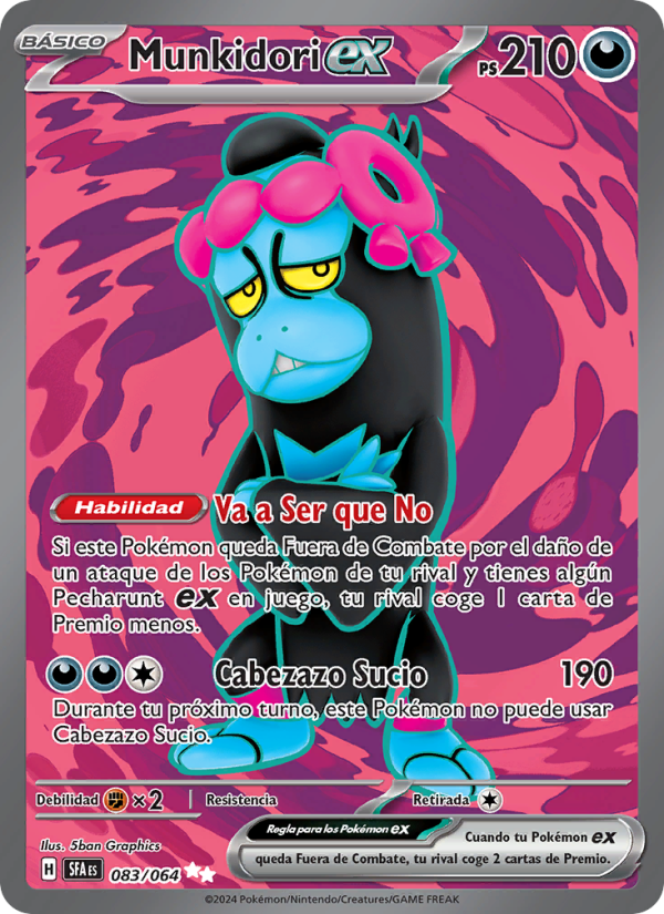 Munkidori ex 083 — Fabula Sombría (Spanish Pokémon TCG card)