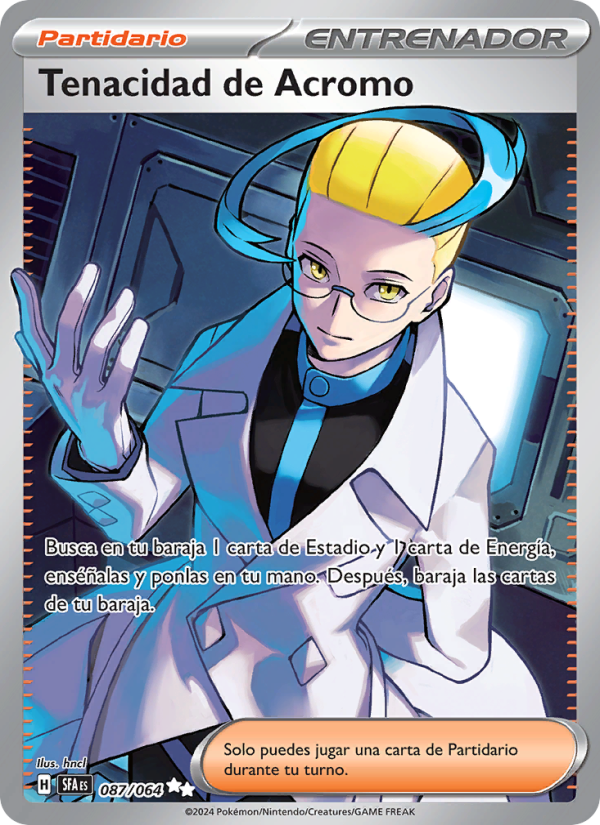 Tenacidad de Acromo 087 — Fabula Sombría (Spanish Pokémon TCG card)