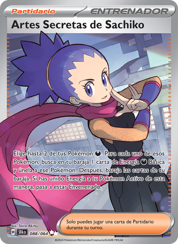 Artes Secretas de Sachiko 088 — Fabula Sombría (Spanish Pokémon TCG card)