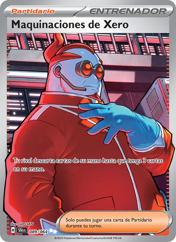 Maquinaciones de Xero 089 — Fabula Sombría (Spanish Pokémon TCG card)