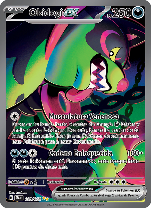 Okidogi ex 090 — Fabula Sombría (Spanish Pokémon TCG card)