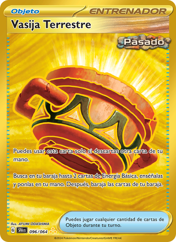 Vasija Terrestre 096 — Fabula Sombría (Spanish Pokémon TCG card)