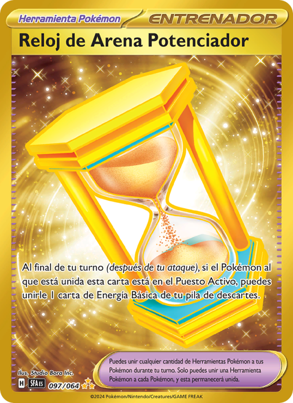Reloj de Arena Potenciador 097 — Fabula Sombría (Spanish Pokémon TCG card)