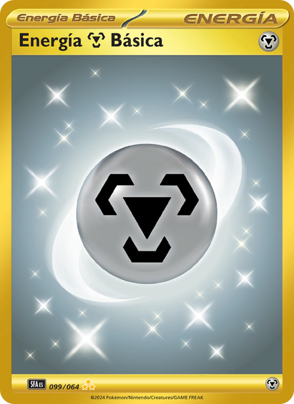 Energía Metal Básica 099 — Fabula Sombría (Spanish Pokémon TCG card)