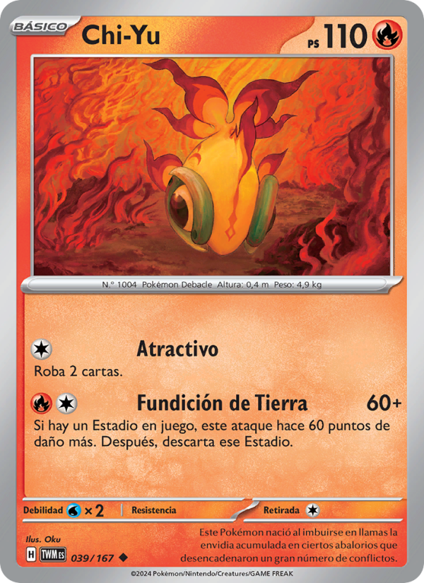 Chi-Yu 039 — Mascarada Crepuscular (Spanish Pokémon TCG card)