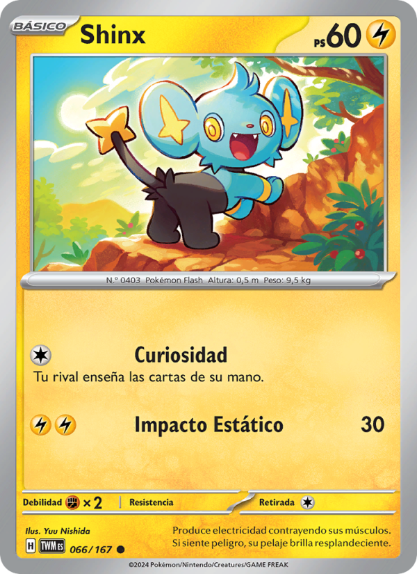 Shinx 066 — Mascarada Crepuscular (Spanish Pokémon TCG card)