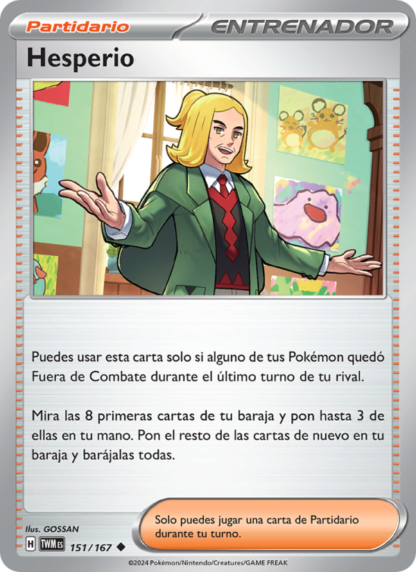 Hesperio 151 — Mascarada Crepuscular (Spanish Pokémon TCG card)