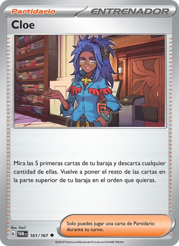 Cloe 161 — Mascarada Crepuscular (Spanish Pokémon TCG card)