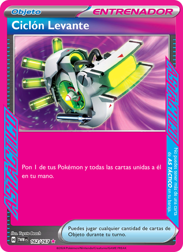 Ciclón Levante 162 — Mascarada Crepuscular (Spanish Pokémon TCG card)